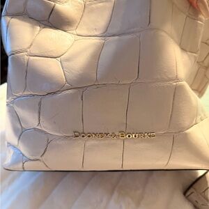 Dooney & Bourke White Croc-Embossed Shoulder Bag, wallet and crossbody